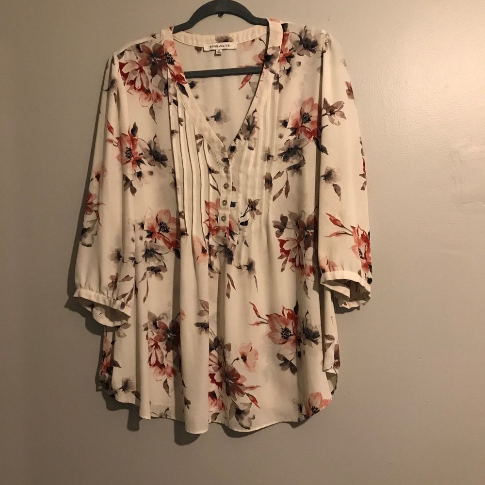 Rose & Olive Top